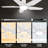 Frica 48 Inch Smart Ceiling Fan with Light