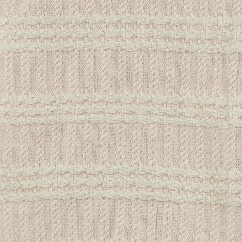  Jeté 100% coton géométrique tissé à la main, Rose