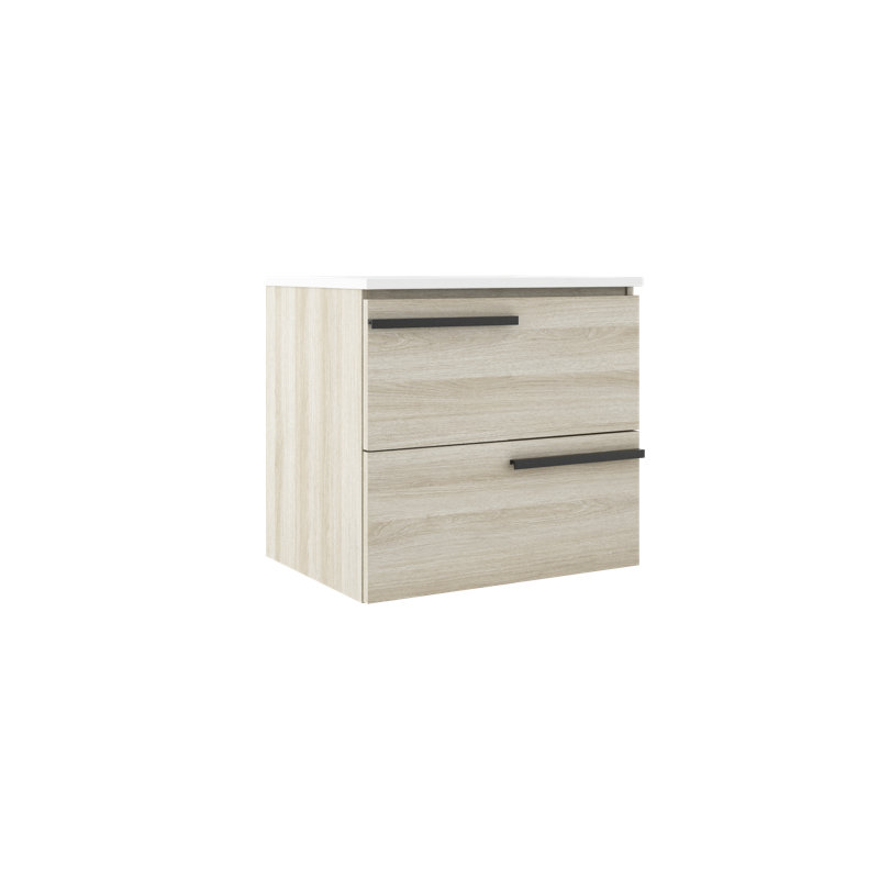 Ensemble de meuble-lavabo simple 24 po, Chêne blanc