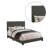 Marlene Upholstered Twin Panel Bed Grey-20472053-20472051