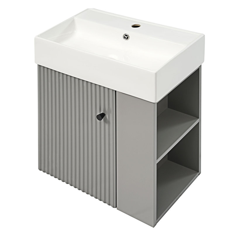 Floating Bathroom Vanity With Ceramic Basin