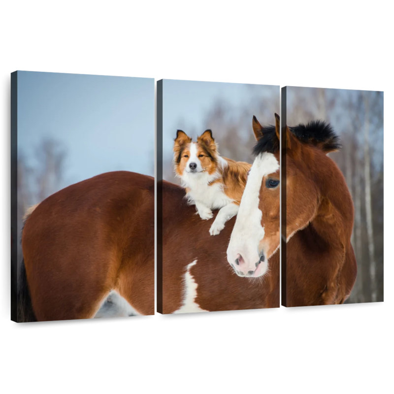 Collie On Horse, 36" H x 57" W
