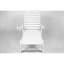 Chaise de patio blanche, résistante aux intempéries, avec 5 et roues surdimensionnées pour l'extérieur, porte-gobelet à 5 angles réglables