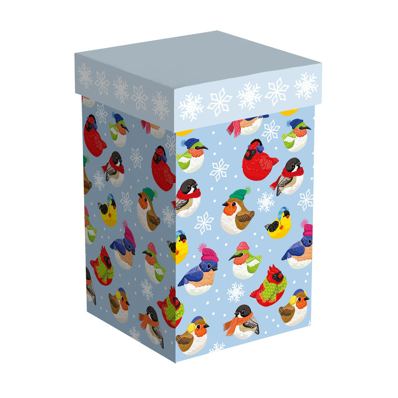 Tasse à café en céramique avec boîte-cadeau Portly Birds