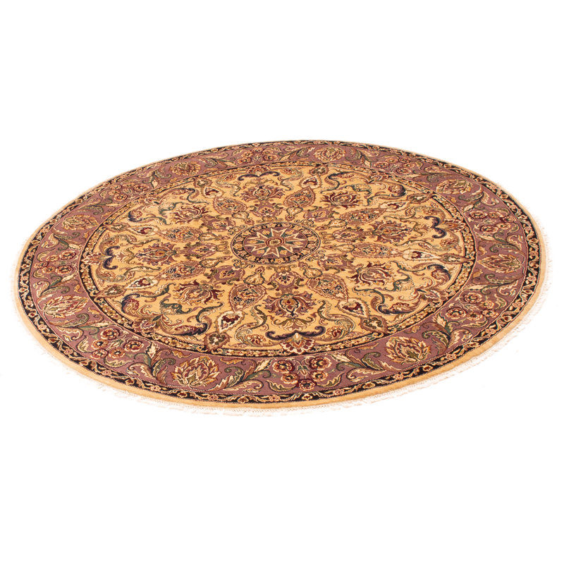 Tapis kaki Finest Agra 8 po 2 po x 8 po 2 po
