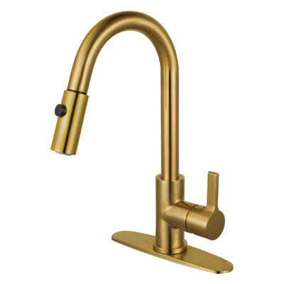 Kingston Brass Continental Single-Handle Pull-Down Kitchen Faucet