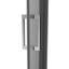 60 po X P 76 po H Porte de douche coulissante simple sans cadre / finition en chrome avec verre transparent-122790630