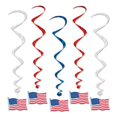 Whirls drapeau american patriotique