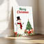 «Merry Snowman», art mural sur toile-61631232