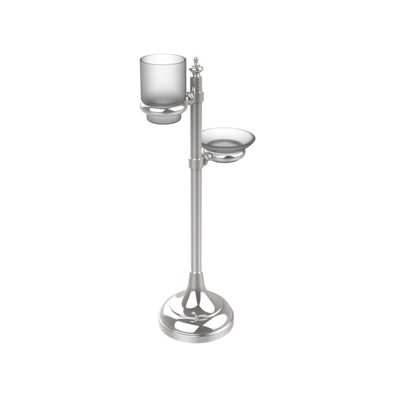 Porte-verres à anneaux multi-accessoires meuble-lavabo top, Chrome poli