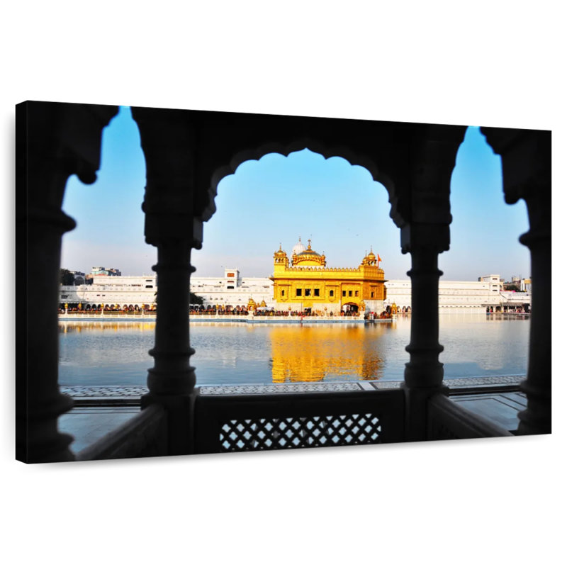Ravi sikhe Temple d'or, H 34 po x l 51 po