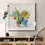 Poppy Party - Peinture sur toile encadrée-1265938802-1265938811
