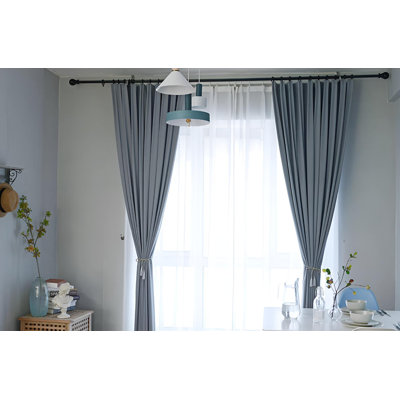 Nathale Room Darkening Curtain Single Panel