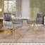 Avakate 46cm H Velvet Upholstered Metal Armchair-978489960-960593781