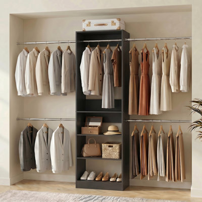 Système d'organisation l 20,5 - 120 po avec tiges de suspension (coupé sur mesure)
