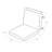 ARDEN Foam Outdoor Dining Chair Cushion, 20 x 20, made with ProFoam-110973342