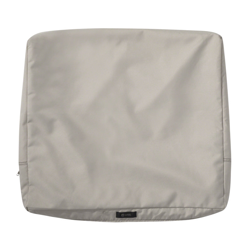 Jaylon Outdoor 4'' Cushion Cover, 4" H x 21" W x 20" D, Mushroom
