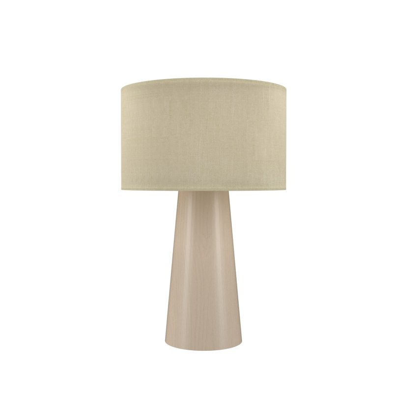 Conical Table Lamp, Organic Cappuccino