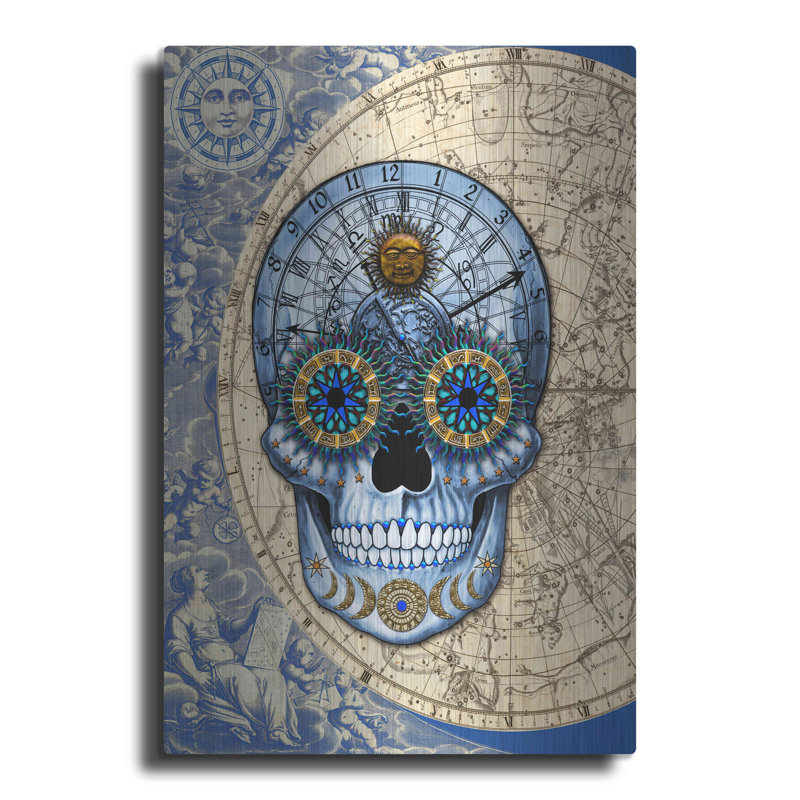 " Astrologiskull " by Fusion Idol Arts, 24" H x 16" W