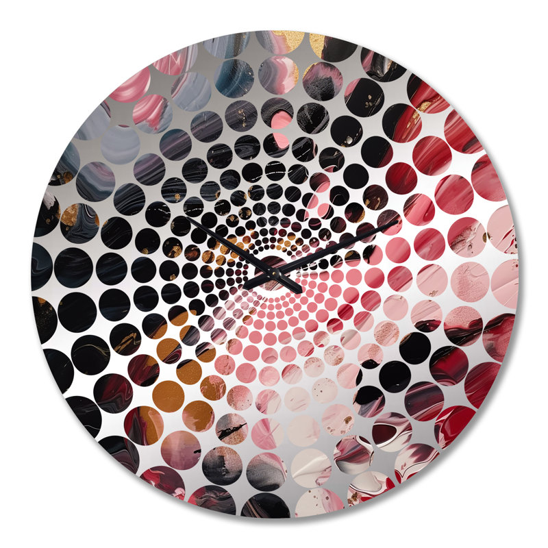 Amandarae - Horloge murale abstraite en marbre, Grand