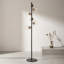 Lampe sur pied design à six globes en verre