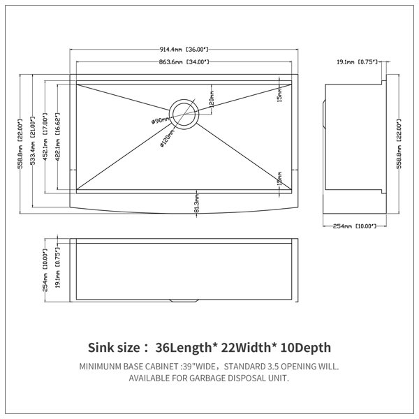 Dimensions du produit