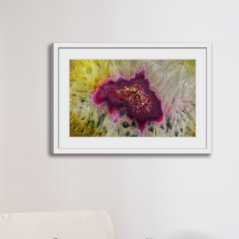 « composition de couleur »-cadre photo imprimé sur papier, H 24 po x l 36 po x P 1,5 po, Cadre blanc