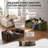 4-Piece Deep Seat Chenille Modular Sectional Sofa-1261321701