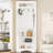 Minimalist Corner Hall Tree With Shoe Bench, Versatile Entryway Coat Rack With 4 Hooks, Adjustable Shelf For Hallway And Living Room, Space-Saving Design