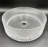 Modern Luxury Wall-mounted Vanity With 30" Solid Surface Top And Round Glass Vessel Sink-103232897