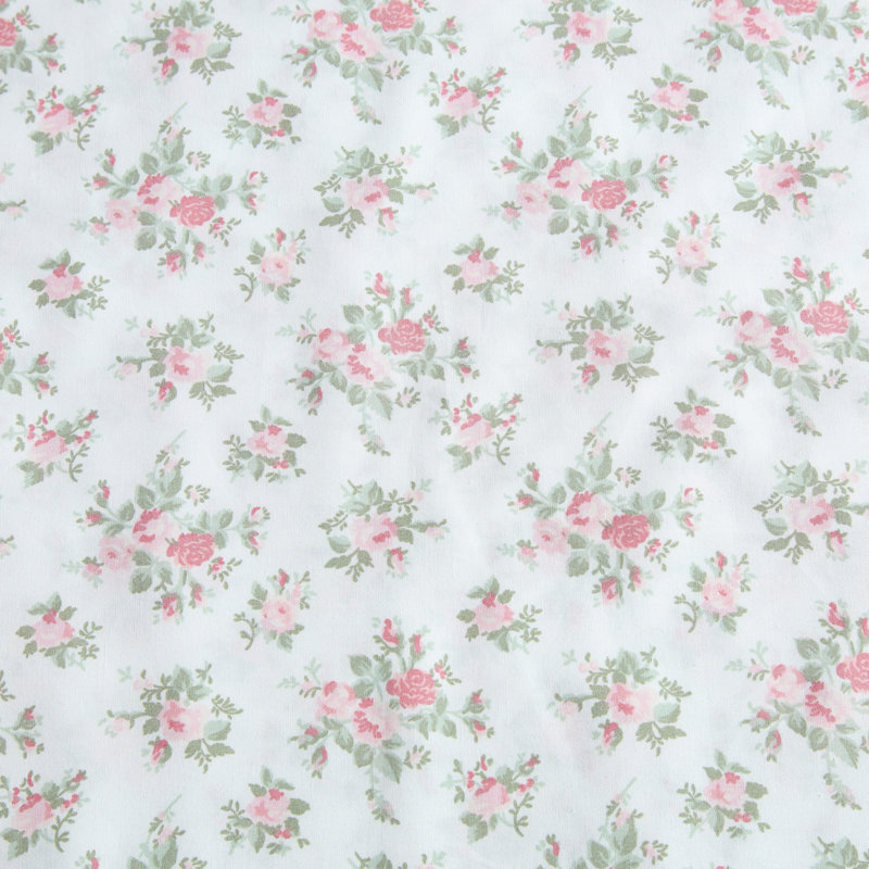 Ensemble de draps en percale de coton Percale Novelty Laura Ashley, Ensemble de draps pour grand lit avec deux taies d