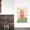 «Festive Mistletoe Girl», fantaisiste, portrait contemporain, impression d'art mural