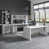 Blanc pur / gris moderne est en rupture de stock
