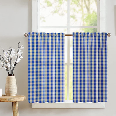Rideaux à carreaux Gingham