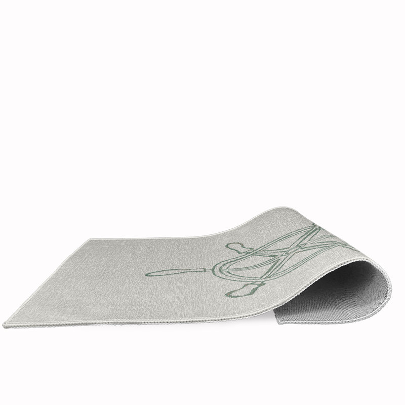 Tapis sauge à tissage plat Luyen, Rectangle 2 pi x 3 pi