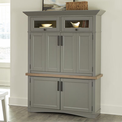 Bankhead Solid Wood Writing Desk with Built-In Electrical Outlet