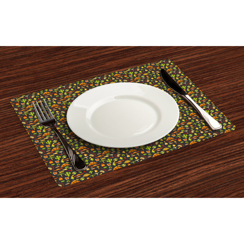 Polyester Food & Drink Rectangle Placemat