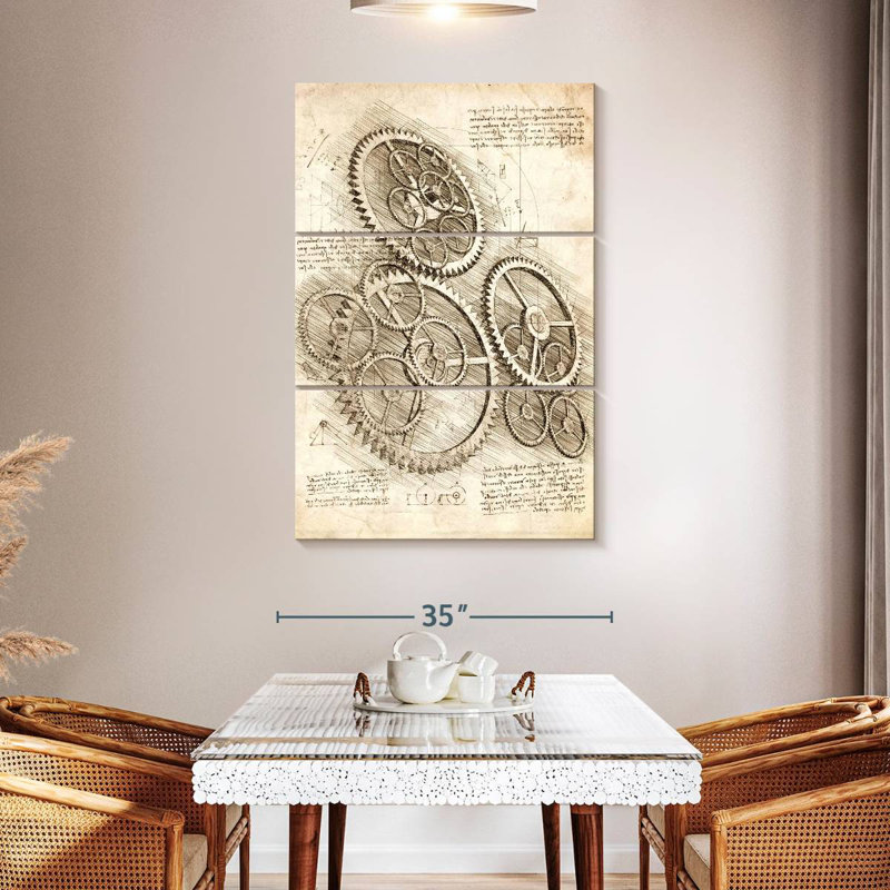 Laelle Cogs And Gears, 57" H x 36" W