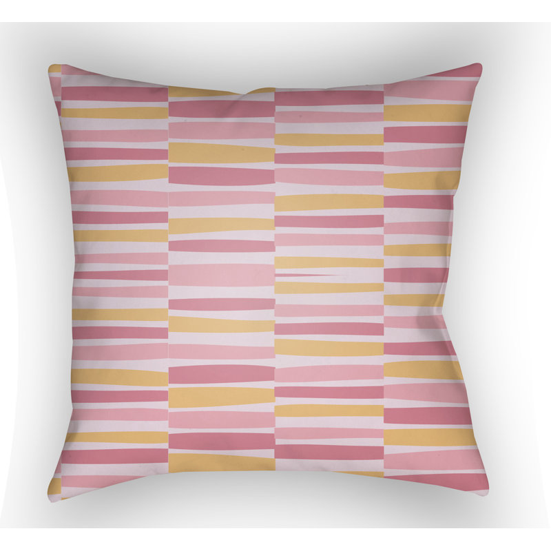 Littles Throw Pillow, 20" H x 20" W x 5" D, Pink