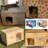 Tucker Murphy Pet™ Folding Cat House, No Tools Required for Assembly, Cat house Furniture, Indoor Dog House for Small Dog, 30" L×21" W×24.5" H.