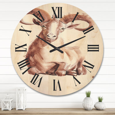 Solid Wood Wall Clock