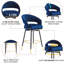 Tabouret de bar rotatif 29,5 po Roellig-1831422214