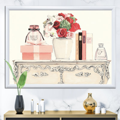 « roses, fragrance et glamour belle monorail », reproduction d’image sur toile