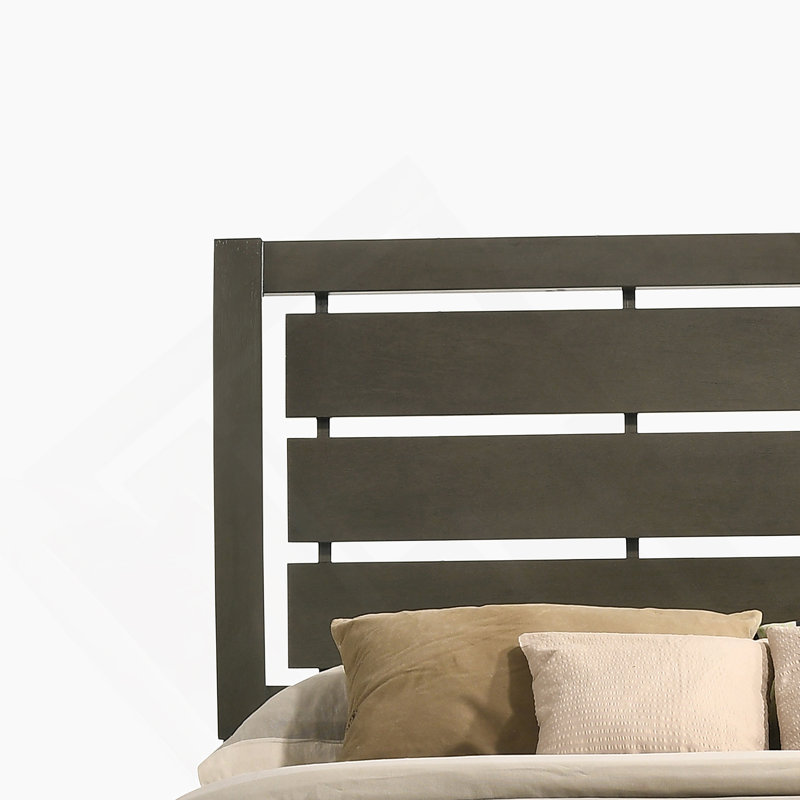 Grand lit-bateau gris