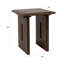 Table de bout carrée en bois d'acacia