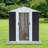Outdoor Storage Shed With Aluminum Alloy Frame-112301290-112301295