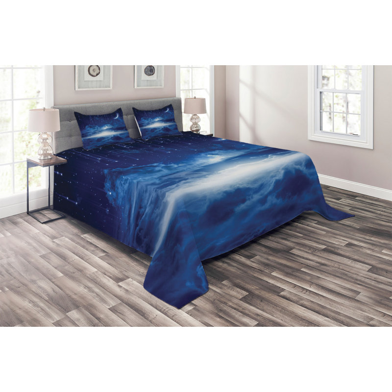 Fantasy Polyester Coverlet, King Bedspread + 2 Shams