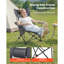 Chaise de camping portative, inclinable et pliante avec 4 positions réglables