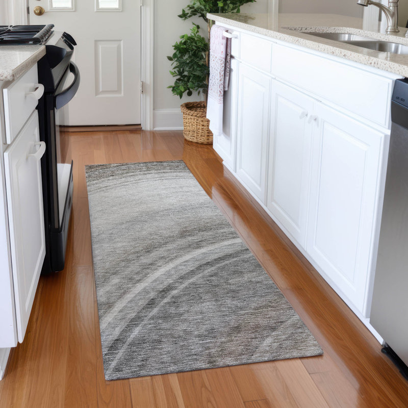 Jurnee Washable Abstract Indoor / Outdoor Rug, Runner 2'3" x 7'6"