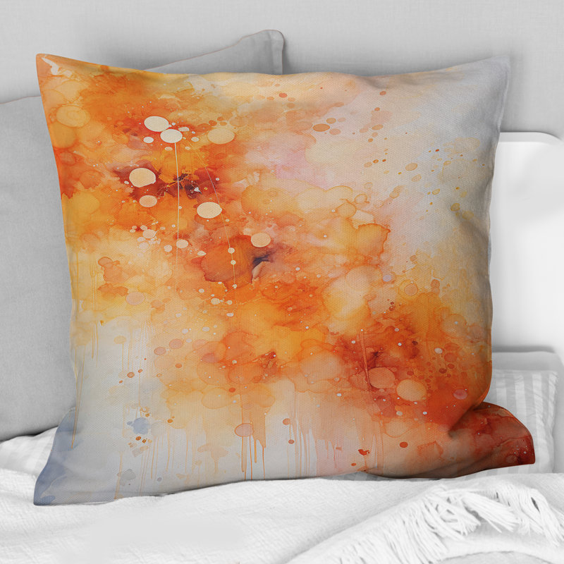 Coussin Tangerine Tango II - Abstract Landscape